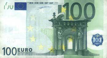100 euro recto