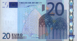 20 euro recto