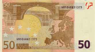 50 euro verso